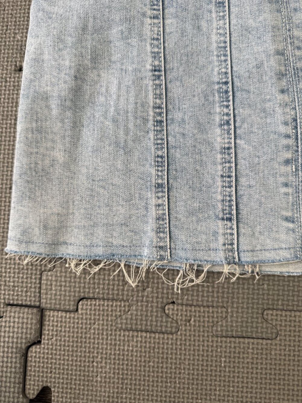 Miou Muse Denim Mini Dress – M- Boutique- Summer MSRP $80 - Picture 4 of 16